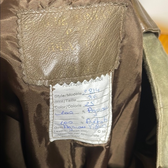 CLAUDE MONTANA Pour IDEAL CUIR PARIS 80’s vintage suede, brown leather & concho - Picture 13 of 14